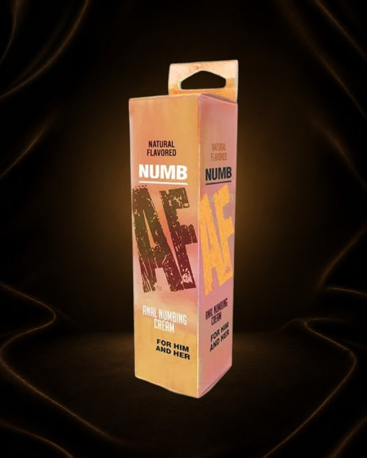 Éxtasis Boutique Tubo de crema anal desensibilizante con sabor natural, 1.5 oz.