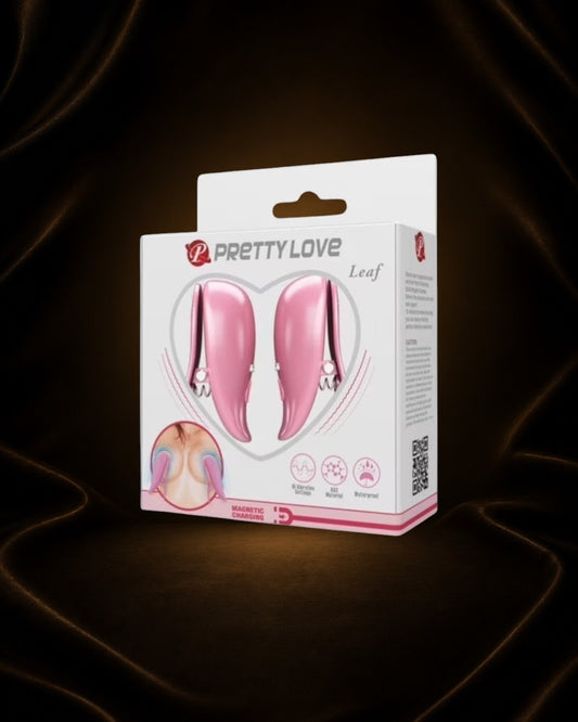 Éxtasis Boutique Estimulador de pezones rosa con 10 funciones de vibración, ABS, resistente al agua, carga magnética.