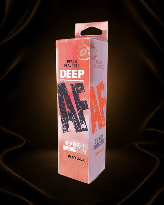 Éxtasis Boutique Spray anestésico para garganta con sabor a melocotón, 1 oz. Adormece la garganta para mayor confort.