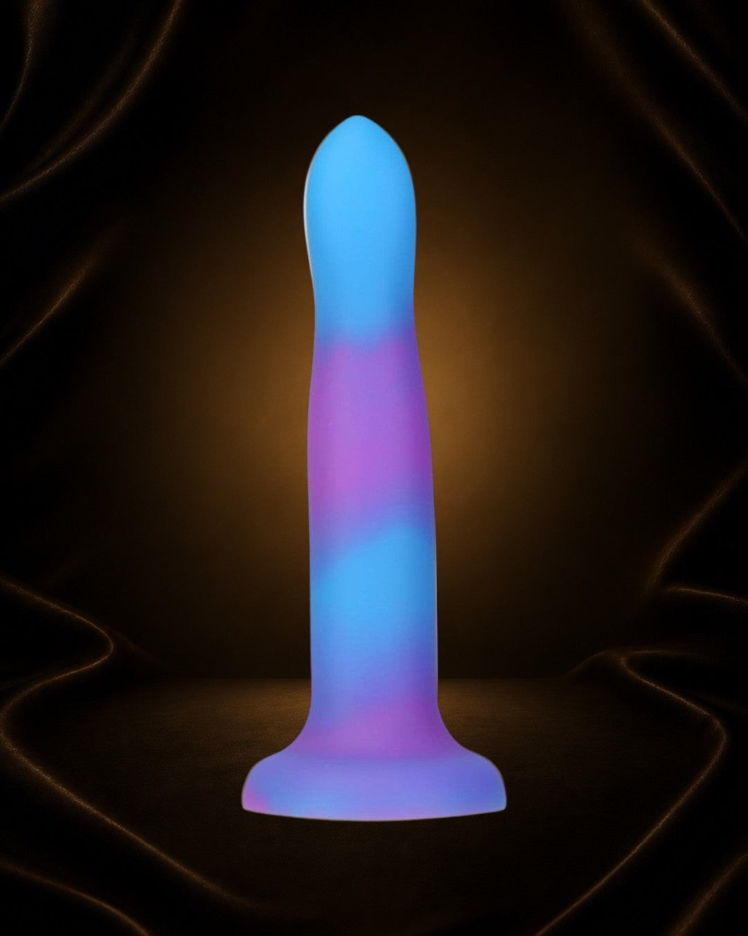 Dildo Glow in The Dark con Vibración 8"