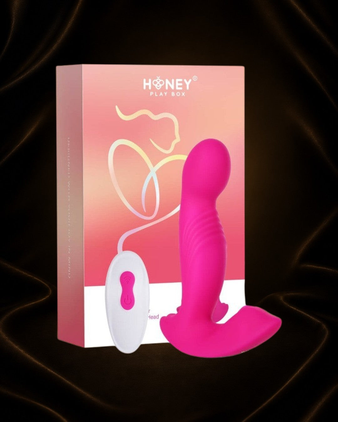 Éxtasis Boutique Crave 2 vibrador G-spot rosa con cabezal giratorio y control remoto