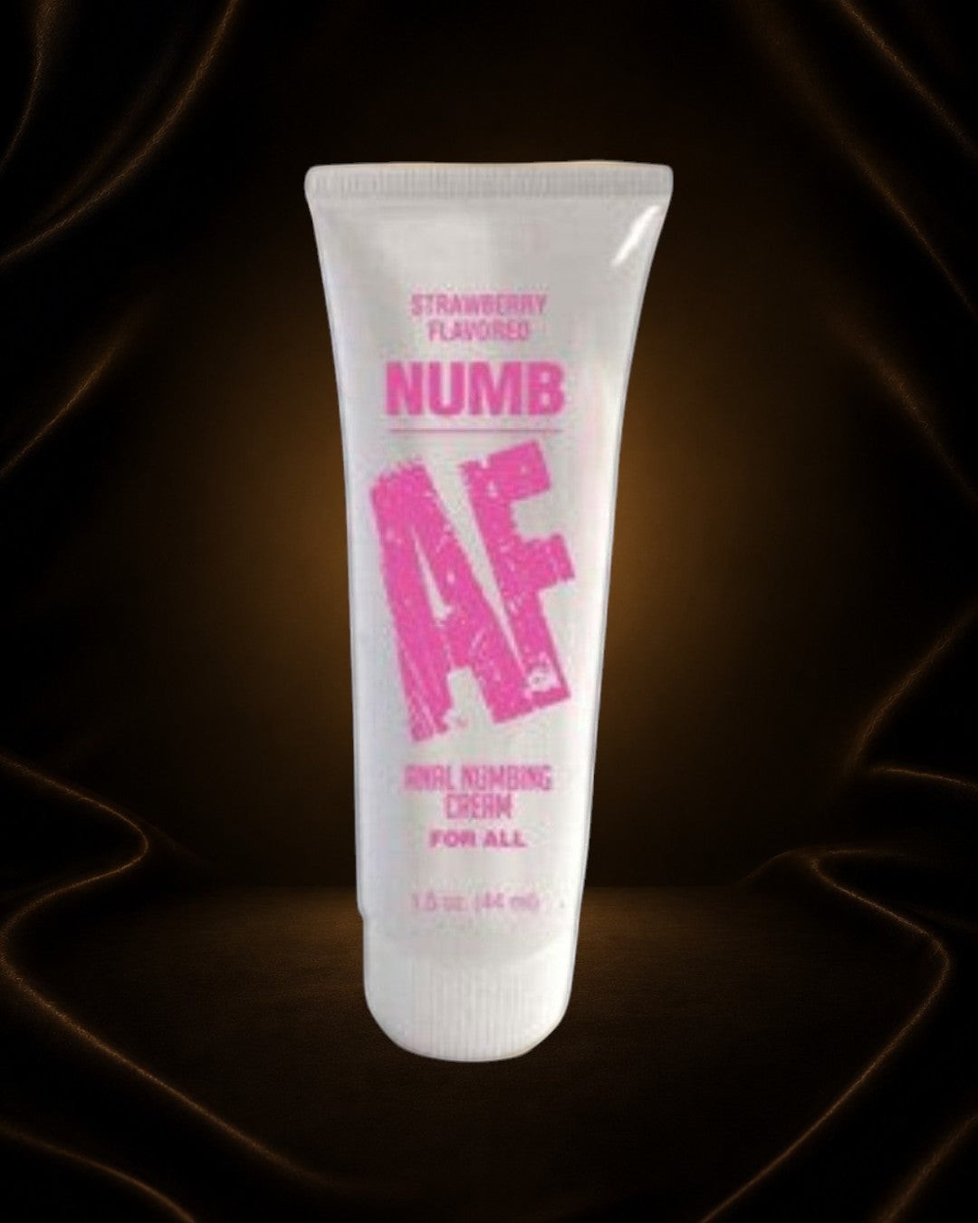 Éxtasis Boutique Crema anestésica anal con sabor a fresa para aliviar el dolor y la tensión.