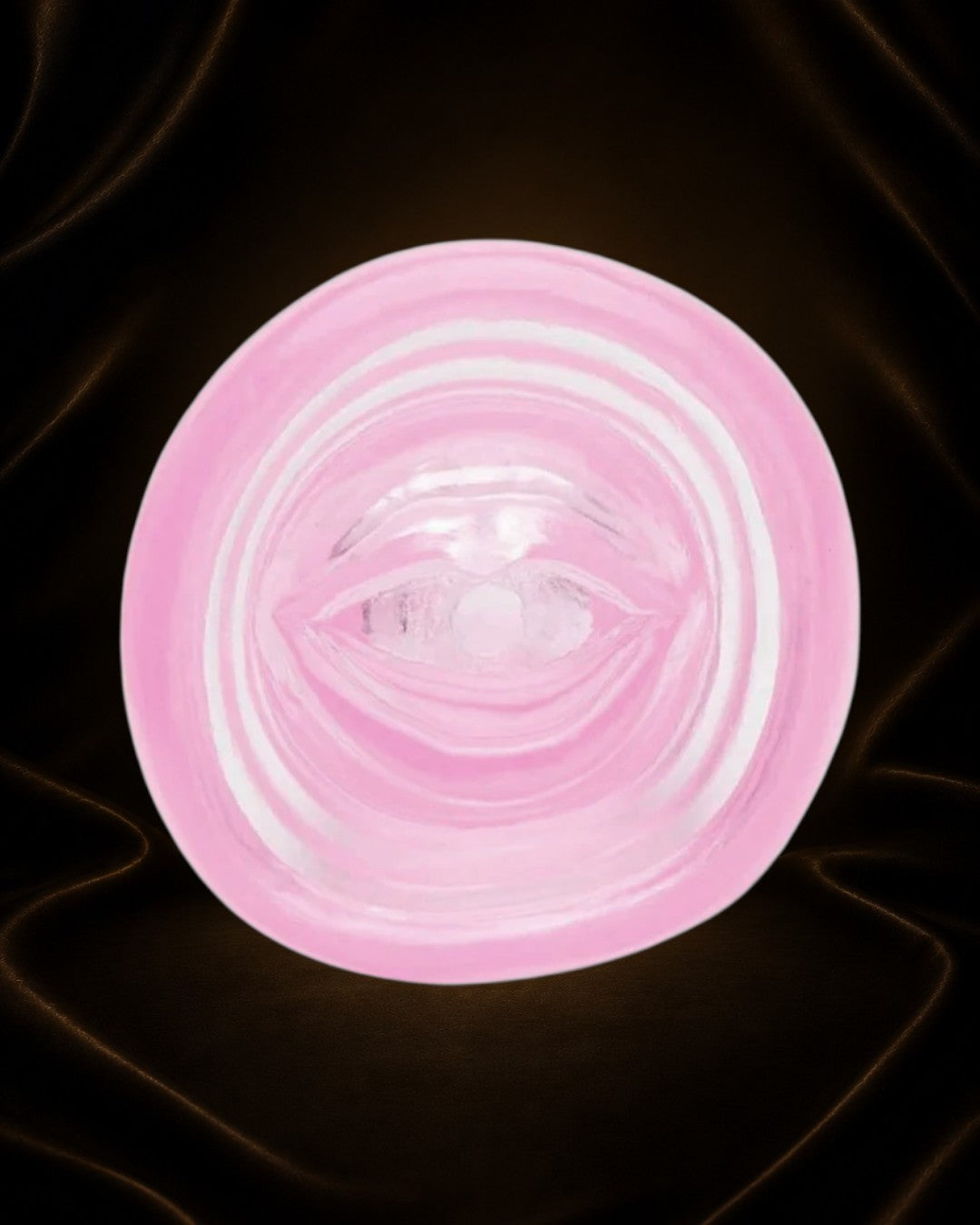 Éxtasis Boutique Estimulador Super Head Honcho rosa de silicona con 10 funciones de vibración y textura interna.