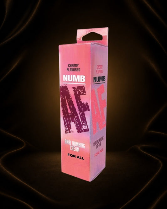 Éxtasis Boutique Gel Anal Numbing con sabor a cereza, crema desensibilizante para todo tipo de piel.