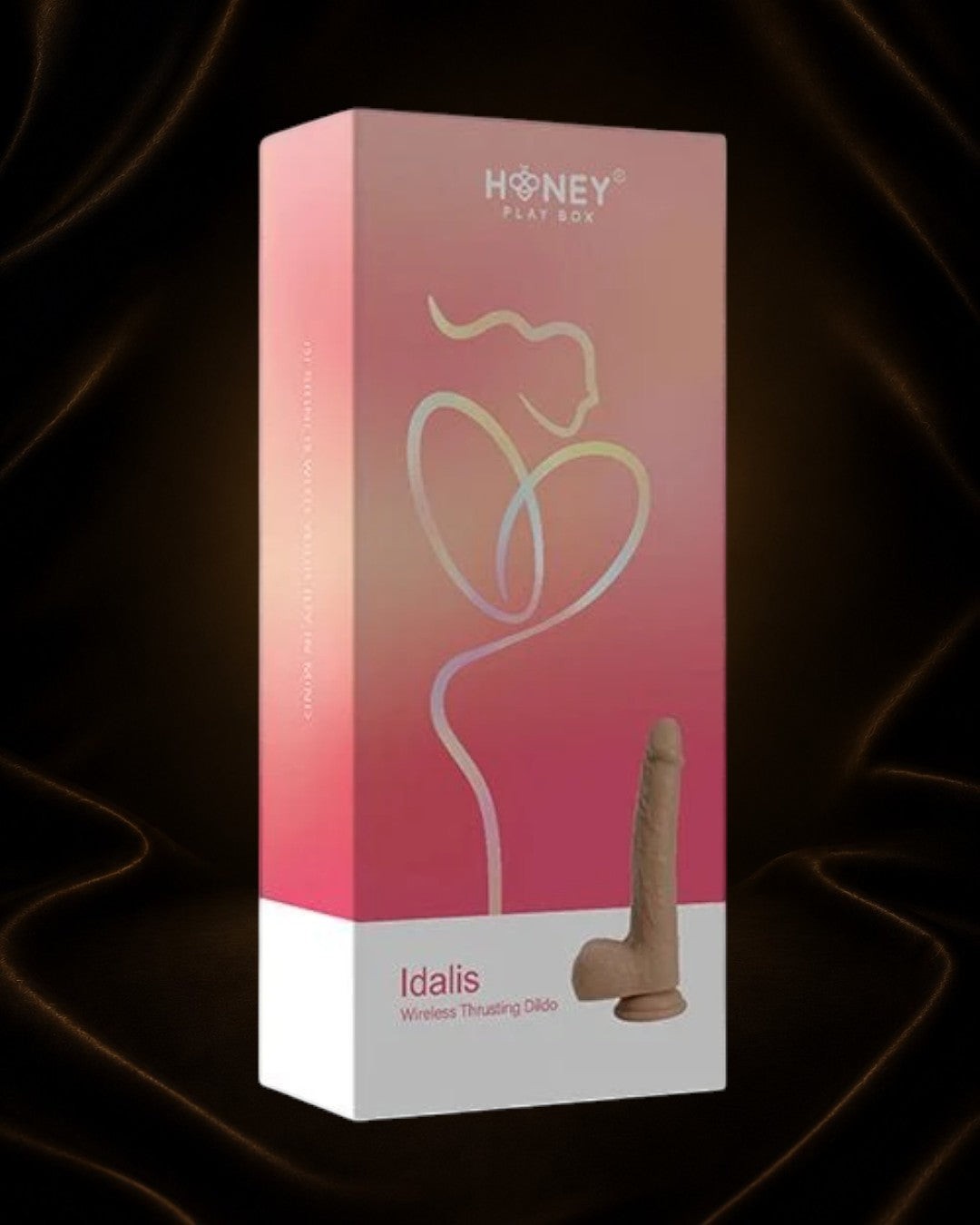 Éxtasis Boutique Idalis Dildo Wireless Thrusting Dildo de silicona de 8 pulgadas, color beige, con diseño ergonómico.