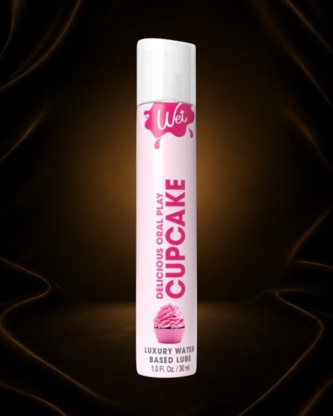 Éxtasis Boutique Lubricante Oral Play Cupcake a base de agua, saborizado para placer oral, 30 ml.