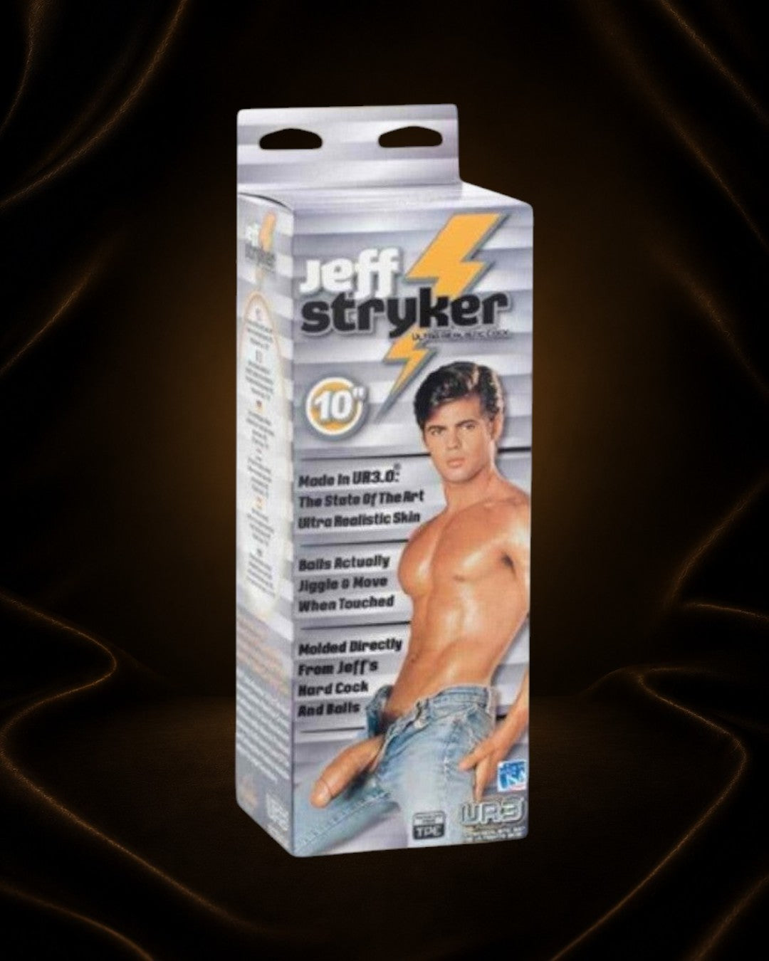 Éxtasis Boutique UR3 Cock 10" realista de TPE con testículos móviles y piel ultra realista.