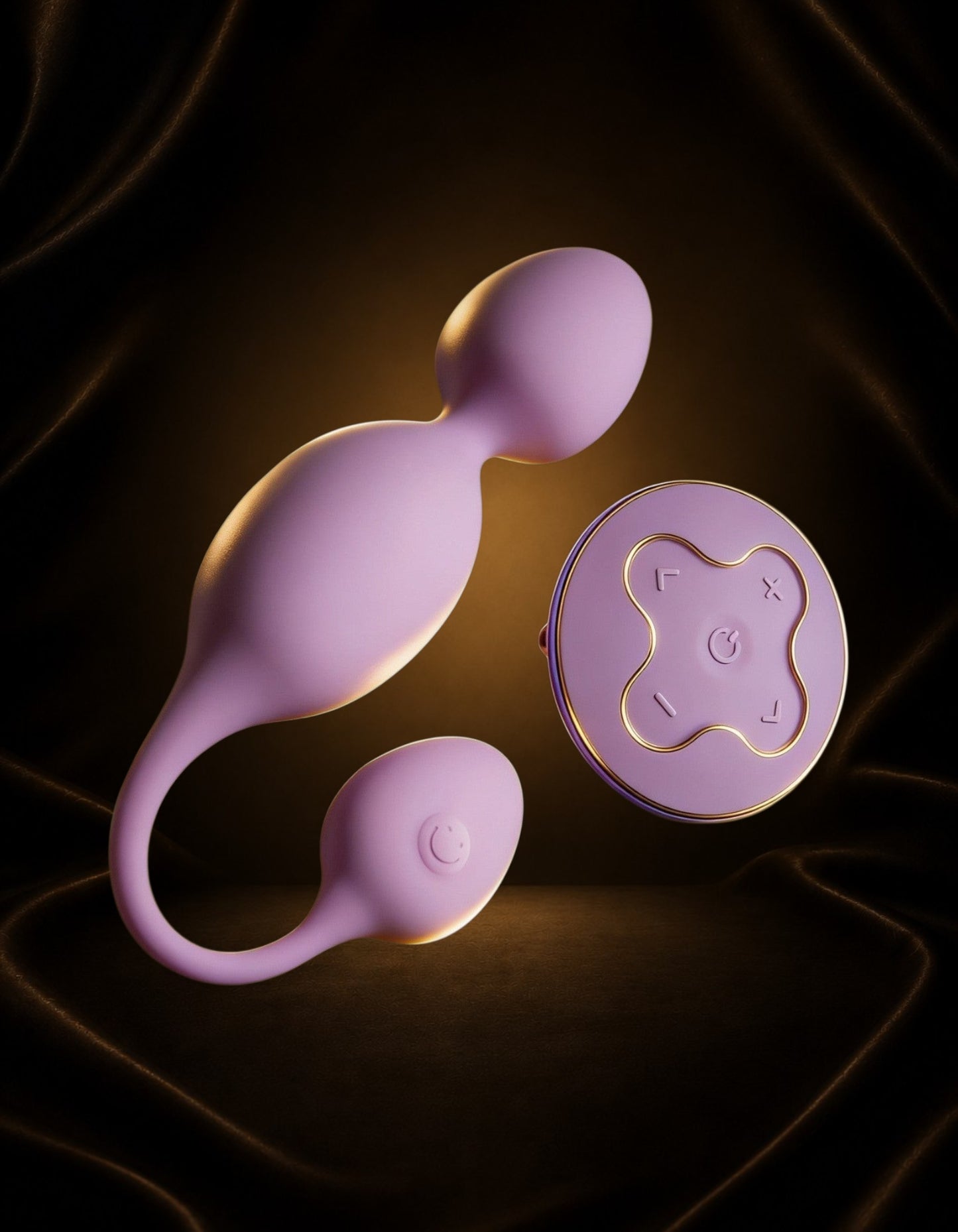 Vibrador Kegel Raine de Éxtasis Boutique en silicona lila con control remoto, ideal para ejercicios de suelo pélvico.