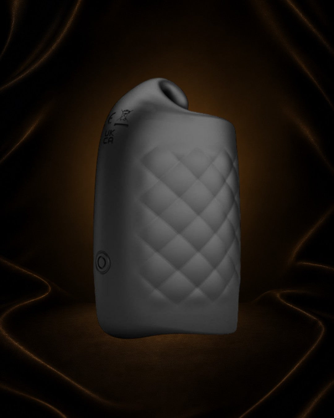 Éxtasis Boutique vibrador masculino negro, recargable, resistente al agua, 10 vibraciones, diseño acolchado.