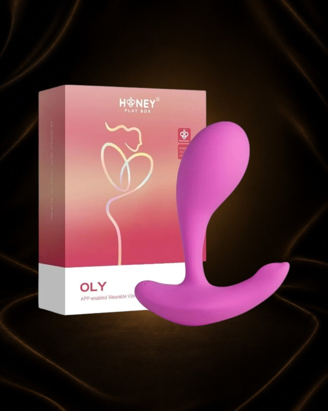 Vibrador portátil Oly 2 de Éxtasis Boutique en color lila, con diseño ergonómico y control por app.